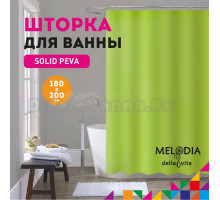 Шторка для ванной комнаты  PEVA 180х200см "Зелёная" Melodia della vita MZ-405