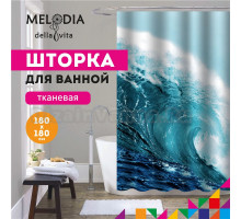 Шторка для ванной комнаты 180x180 "Волна" Melodia Della Vita MZ-62