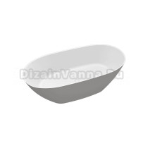 Ванна из искусственного камня Triton Орион Solid Orion 167.77 165x75 см, отдельностоящая, белая, овальная, на ножках