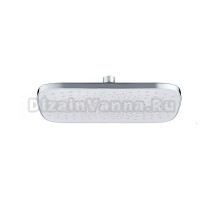 Лейка для верхнего душа квадратная хром d300*200мм Melodia della vita