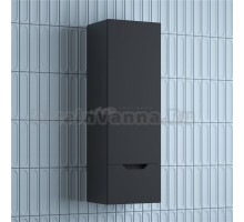 Шкаф-пенал для ванной Style Line Остин 36 подвесной, графит эмаль plus
