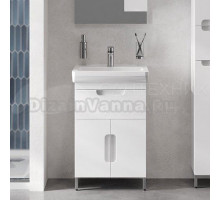 Тумба с раковиной Belux Мадейра Н 55-01 напольная, белая