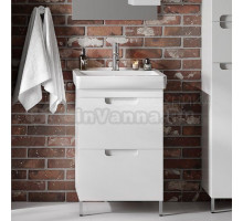 Тумба с раковиной Belux Мадейра Н 55-02 напольная, белая