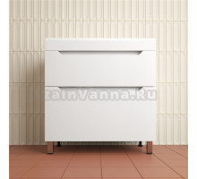 Тумба под раковину без столешницы Style Line Остин 80 напольная, белая эмаль plus