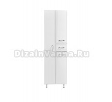 Шкаф-пенал для ванной Stella Polar Концепт 55 белый