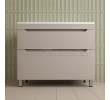 Тумба под раковину без столешницы Style Line Остин 100 напольная, крем эмаль plus