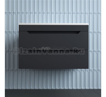 Тумба под раковину без столешницы Style Line Остин 80 подвесная, графит эмаль plus