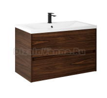 Тумба с раковиной Art&Max Family-M 100 подвесная, bourbon oak