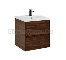 Тумба с раковиной Art&Max Family-M 50 подвесная, bourbon oak