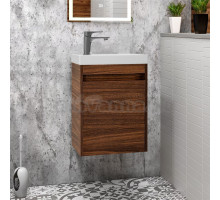 Тумба с раковиной Art&Max Family-M 40 подвесная, bourbon oak, с дверцей