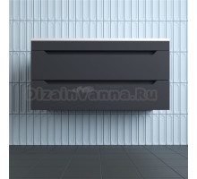 Тумба под раковину без столешницы Style Line Остин 100 подвесная, графит эмаль plus