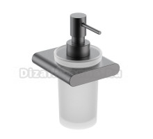 Дозатор для жидкого мыла Timo Luiro 18439/18 настенный, вороненая сталь