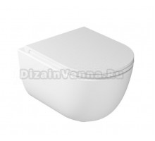 Унитаз подвесной Galassia Dream 7334 безободковый, сиденье 7329, белый