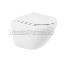 Унитаз подвесной AZUMA Primavera AZU-093T-UR3 глянцевый белый