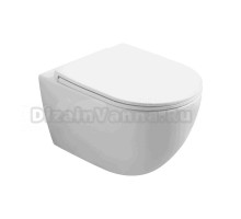 Унитаз подвесной AZUMA lindo AZU2210R глянцевый белый