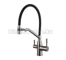 Смеситель для кухни Frap F4397-9 оружейная сталь