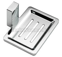 Мыльница Frap 18 F1802 настенная, белая, хром