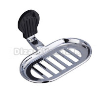 Мыльница Frap 33 F3302-1 настенная, черная, белая, хром