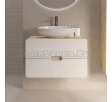 Тумба с раковиной 1MarKa Vortex 80 орех лучистый, белый