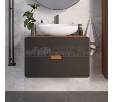 Тумба с раковиной 1MarKa Vortex 80 орех ноче, найт