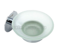 Мыльница Frap 38 F3802 настенная, стеклянная, хром