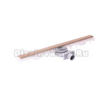 Душевой трап (лоток) Plumberia Selection PSM Modular 4x60 60 см, решетка бронза, с сифоном, под плитку