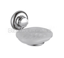 Мыльница Frap F3902 настенная, пластиковая, стеклянная, металлическая, хром