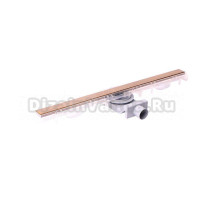 Душевой трап (лоток) Plumberia Selection PSM Modular 4x80 80 см, решетка бронза, с сифоном, под плитку