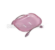 Мыльница Frap F332 пластиковая, розовая