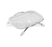 Мыльница Frap F332-1 пластиковая, белая