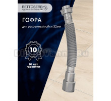 Гофра BETTOSERB 125383 32 мм, полипропилен, серая