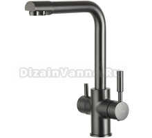 Смеситель для кухни Frap H52 F4352-9 оружейная сталь
