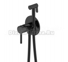 Гигиенический душ Ravak BM 050.20 со смесителем, С ВНУТРЕННЕЙ ЧАСТЬЮ, матовый черный