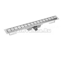 Душевой трап (лоток) Ravak 10° OZ 850 85 см, решетка нержавеющая сталь, с сифоном