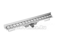 Душевой трап (лоток) Ravak 10° OZW 750 75 см, решетка нержавеющая сталь, с сифоном