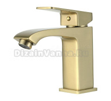 Смеситель для раковины Frap H76 F1076-3 золотой сатин