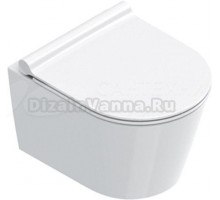 Унитаз подвесной Catalano Zero 46х35, белый глянцевый, с микролифтом