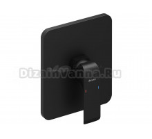 Встраиваемый смеситель для душа и ванны Ravak Flat FL 066.20 С ВНУТРЕННЕЙ ЧАСТЬЮ, матовый черный