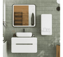 Мебель для ванной комнаты Art&Max Genova 80 подвесная, 2 ящика, бетон бромо