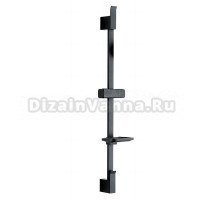 Melodia Della Vita стойка для душа c мыльницей MODERNO, цвет черный, длинна72см