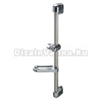 Melodia стойка для душа с мыльницей, нержавеющая сталь, длинна 60см