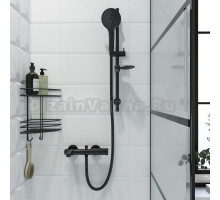 Стойка для душа c мыльницей 62см чёрная Ringo Melodia Della Vita Ringo