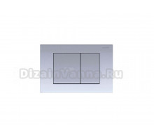 Кнопка смыва для унитаза AQUATEK Pneumo S PNS-0000003 АБС-пластик, цвет матовый хром