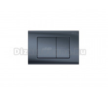 Кнопка смыва для унитаза AQUATEK Pneumo S PNS-0000004 АБС-пластик, цвет матовая оружейная сталь