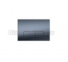 Кнопка смыва для унитаза AQUATEK Pneumo S PNS-0000009 АБС-пластик, цвет матовая оружейная сталь