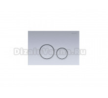 Кнопка смыва для унитаза AQUATEK Pneumo S PNS-0000013 АБС-пластик, цвет матовый хром