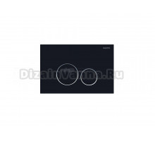 Кнопка смыва для унитаза AQUATEK Pneumo S PNS-0000015 АБС-пластик, цвет матовый черный