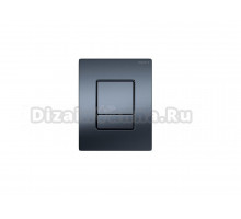 Кнопка смыва для унитаза AQUATEK Pneumo N PNN-0000004 АБС-пластик, цвет матовая оружейная сталь