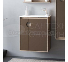 Тумба под раковину без столешницы AQUATON Анси 60 подвесная, шоколад