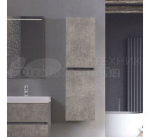 Шкаф-пенал для ванной Belux Бостон бетон чикаго светло-серый